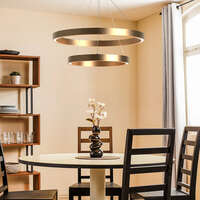 Led visilica, okrugla zlatna, 65W-3U1 - Slika 5