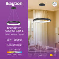 Led visilica okrugla crna 46W-3U1-IP20 - Slika 7