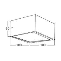 Led zidna svetiljka kvadratna crna 8W 3000K - Slika 5