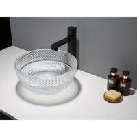 Nadgradni lavabo GLASS providni 01 LINNI