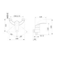 Slavina za tuš kabinu KONGO LINNI - Slika 5