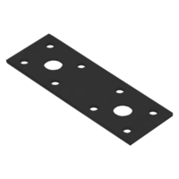 LP1 Crna ravna spojnica 100x35x2,5 mm