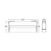 Magnetna linearna svetiljka 12W 3000K crna - Slika 3
