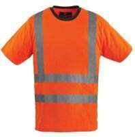 Majica t-shirt visoke vidljivosti sa 3 M trakama narandžasta