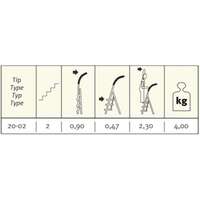 Merdevine metalne 2 široko gazište Alpos - Slika 2