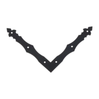 NAD 2 Dekorativni ugaonik 200x200x30x3,0 mm crni