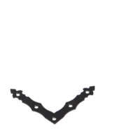 NAD 8 Dekorativni ugaonik 100x100x15x2,0 mm crni