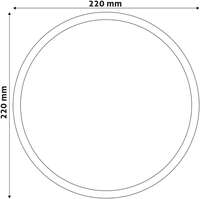 Okrugla lampa (Triton-R) IP65 20W NW 4000K bela - Slika 3