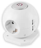 Okrugli razdelnik 3G+2USB 1.5m Entac