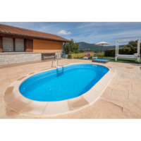 Ovalni montažni bazen GRE ukopni - set 500x300x150 - 10 m3 filter - Slika 3