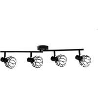 Plafonska Spot lampa IVY 4xE14 Crna