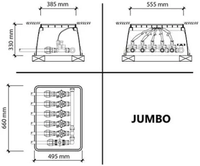 Poliext plastični šaht za navodnjavanje jumbo 670x490x330mm - Slika 2