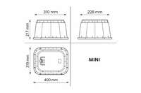 Poliext plastični šaht za navodnjavanje mini standard 400x300x220mm - Slika 2