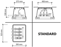 Poliext plastični šaht za navodnjavanje standard 520x400x330mm - Slika 2
