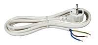 Prikjučni kabl beli H05VV-F 3m 3500W Commel
