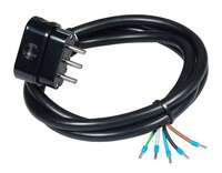 Prikjučni kabl crni trofazni H05RR-F 1.5m Commel