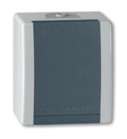 Priključnica dvopolna polikar. jezgro Power 16A/250V siva