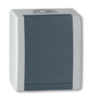 Priključnica dvopolna porc. jezgro Power 16A/250V siva