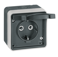 Priključnica dvopolna sa polikarbonatskim jezgrom Protecta 16A/250V - Slika 2