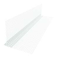 PVC zaštitni profil sa okapnicom i mrežicom 2.5m