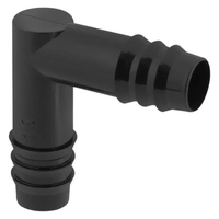 Rebrasto koleno za PE i kapajuće cevi 16x16MM POM