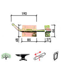 Reza za vrata 320 ZNŽ 190/85X68/27X66MM DBP1