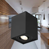 Rozetna 8010 kvadratna crna GU10 - Slika 2