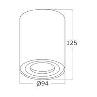 Rozetna 9412 okrugla bela GU10 - Slika 6