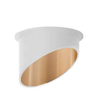 Rozetna ALFA C okrugla belo zlatna