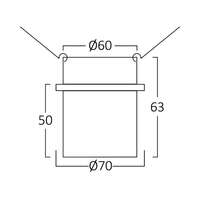 Rozetna ALFA C okrugla belo zlatna - Slika 3