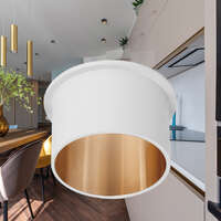 Rozetna ALFA C okrugla belo zlatna - Slika 2