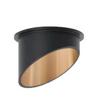 Rozetna ALFA C okrugla crno zlatna