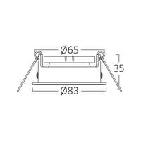 Rozetna D okrugla crna - Slika 6