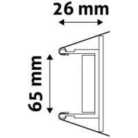 Rozetna GU10 kvadrat pokretna bela - Slika 3