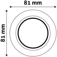 Rozetna GU10 saten-nikl - Slika 2