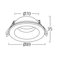Rozetna IP okrugla bela - Slika 3