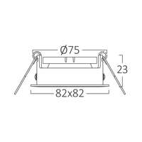 Rozetna S kvadratna bela - Slika 5