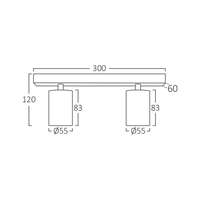 Rozetna SRQ-2 nadrgradna bela GU10 - Slika 6