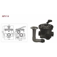 Šestopoložajni ventili Emaux za filtere 4" - Slika 5