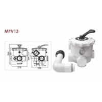 Šestopoložajni ventili Emaux za filtere 4" - Slika 4
