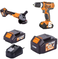 Aku set bušilica i brusilica 18V 2 baterije Villager - Slika 2