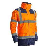 Signalizirajuća zaštitna Hi-viz jakna KETA narandžasto-plava -