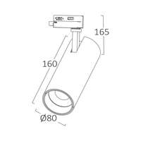 Šinski reflektor monofazni 30W 3000K beli - Slika 5