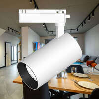 Šinski reflektor monofazni 30W 3000K beli - Slika 2