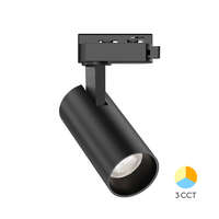 Šinski reflektor trofazni 3u1, 15W, crni