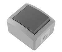 Sklopka jednopolna SETQ 10AX/250V siva vij. veza