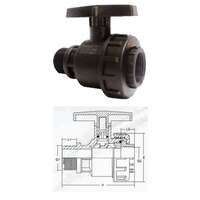 Slavina VUN 2.1/2"X2.1/2"