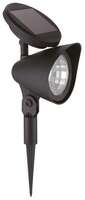 Solarna lampa baštenska reflektor LED 32cm crna Entac