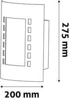 Spoljna zidna lampa Monterey 1xE27 IP44 Saten-Nikel - Slika 2