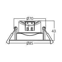 Spot svetiljka 3u1 7W crna - Slika 6